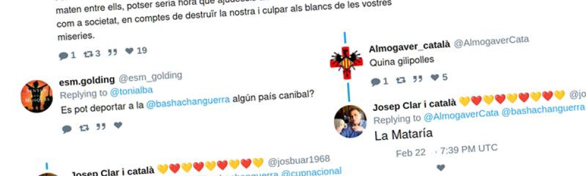 Missatges racistes a Twitter